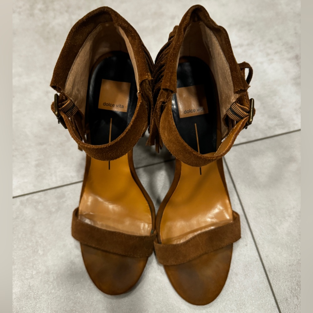 Dolce Vita Brown Leather Sandals size 9